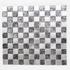 Mosaiktafel Homestile Alu Crystal Mix schwarz 32x30 cm