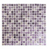 Mosaiktafel Homestile Crystal/Stein/Resin Mix lila 32x30 cm