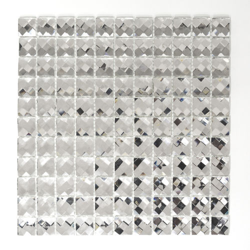 Mosaiktafel Homestile Crystal Glitzer weiß 30x30 cm