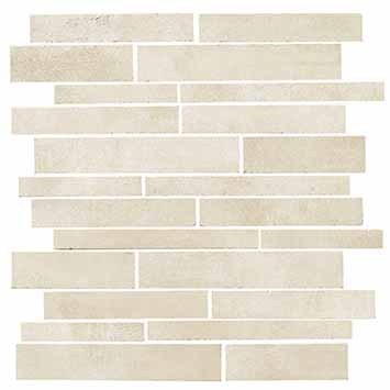 Mosaiktafel Toda Cementi bianco Brick 30x30 cm