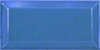 Wandfliese Equipe Metro Blue glänzend 7,5x15 cm