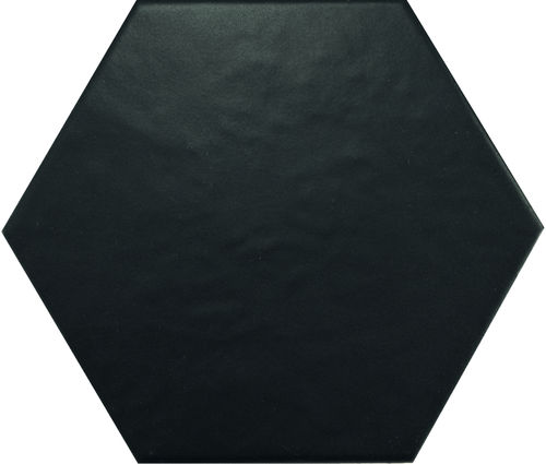 Bodenfliese Equipe Hexatile Negro Mate 17,5x20 cm
