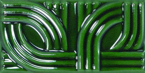 Dekorfliese Equipe Evolution Metropolis glänzend 7,5x15 cm victorian green