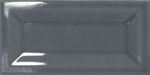 Wandfliese Equipe InMetro Dark Grey glänzend 7,5x15 cm