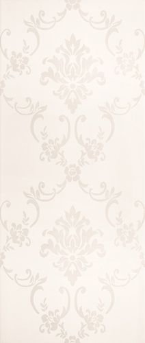 Dekorfliese Cisa Liberty Damasco Bianco 32x75 cm rektifiziert