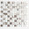 Mosaiktafel Homestile Stahl Crystal Mix weiß 32x30 cm