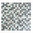Mosaiktafel Homestile Crystal/Stein/Stahl Mix grau 32x30 cm