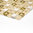 Mosaiktafel Homestile Crystal/Stein Mix matt gold 32x30 cm