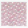 Mosaiktafel Homestile Crystal/Stein Mix rosa 32x30 cm
