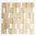 Mosaiktafel Homestile Crystal/Stein Mix weiss/gold 32x31 cm