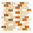 Mosaiktafel Homestile Crystal/Stein Mix beige 31x32 cm