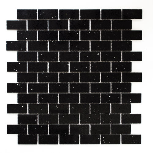 Mosaiktafel Homestile Brick schwarz 32x30 cm