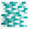 Mosaiktafel Homestile Brick Crystal mix grün 32x31 cm