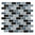 Mosaiktafel Homestile Brick Crystal mix schwarz 32x31 cm
