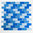 Mosaiktafel Homestile Brick Crystal mix hellblau 32x31 cm