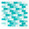 Mosaiktafel Homestile Brick Crystal mix hellgrün/grau 32x31 cm