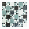 Mosaiktafel Homestile Crystal Mix grau/schwarz 30x30 cm