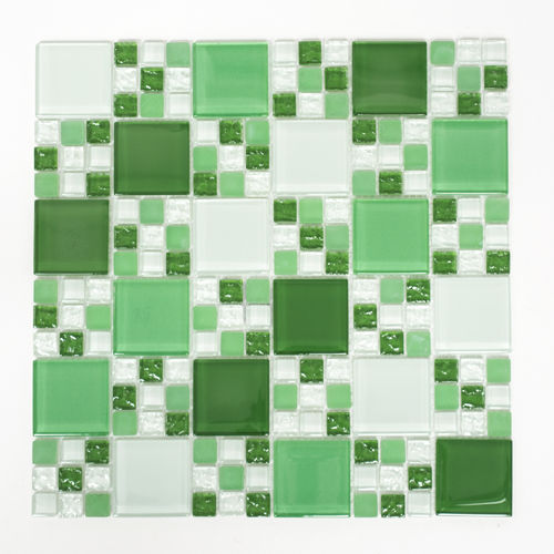 Mosaiktafel Homestile Crystal Mix grün 30x30 cm
