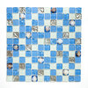 Mosaiktafel Homestile Crystal Muschel blau 30x30 cm
