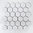 Mosaiktafel Homestile Hexagon uni weiß glänzend 32x28 cm