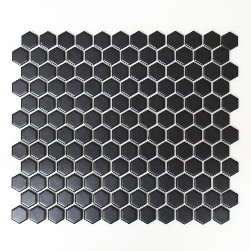 Mosaiktafel Homestile Hexagon uni weiß matt 26x30 cm