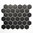 Mosaiktafel Homestile Hexagon uni schwarz matt 32x28 cm