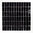 Mosaiktafel Homestile Stäbchen uni schwarz glänzend 30x30 cm