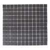 Mosaiktafel Homestile Quadrat uni schwarz unglasiert 32x30 cm