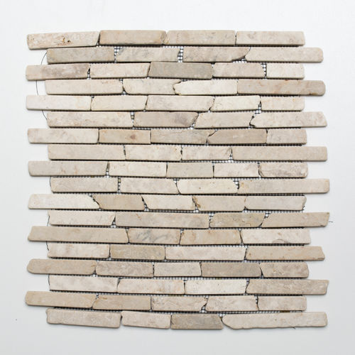Mosaiktafel Homestile Brick uni Biancone 30x30 cm