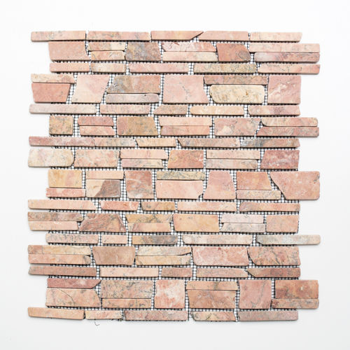 Mosaiktafel Homestile Brick uni Rossoverona 30x30 cm