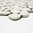 Mosaiktafel Homestile Kiesel geschnitten Uni Weiß 5/7 30x30 cm