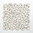 Mosaiktafel Homestile Kiesel geschnitten Uni Weiß 5/7 30x30 cm
