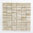 Mosaiktafel Homestile Stäbchen Travertin Chiaro geschliffen und gespachtelt 30x30 cm