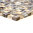 Mosaiktafel Homestile Quadrat Crystal/Stein mix emperador dunkel 30x30 m
