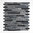 Mosaiktafel Homestile Verbund Crystal/Stein mix grau/schwarz 29x33 cm