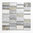 Mosaiktafel Homestile Rechteck Quarzit/Aluminium mix 29x29 cm