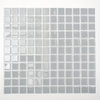 Mosaiktafel Homestile Quadrat Crystal uni hellgrau 32x30 cm