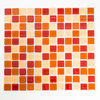 Mosaiktafel Homestile Quadrat Crystal mix ocker/rot/orange 32x30 cm