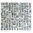 Mosaiktafel Homestile Quadrat Crystal strichweiß/schwarz 32x30 cm