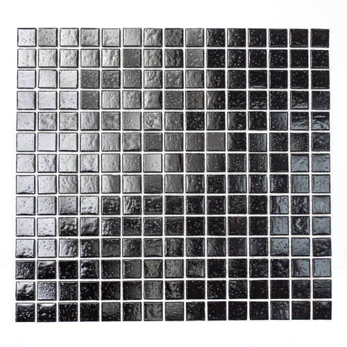 Mosaiktafel Homestile Quadrat uni schwarz  32x30 cm