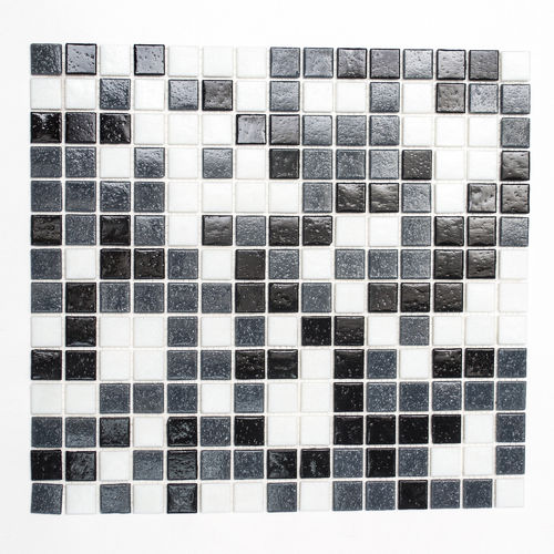 Mosaiktafel Homestile Quadrat mix weiß/grau/schwarz  32x30 cm