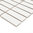 Mosaiktafel Homestile Stäbchen uni weiß glänzend 29x31 cm