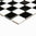 Mosaiktafel Homestile Quadrat schachbrett schwarz/weiß glänzend 33x30 cm