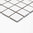 Mosaiktafel Homestile Quadrat uni weiß matt 33x30 cm