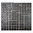 Mosaiktafel Homestile Quadrat uni schwarz matt 33x30 cm