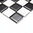 Mosaiktafel Homestile Quadrat schachbrett schwarz/weiß matt 33x30 cm
