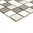 Mosaiktafel Homestile Quadrat mix weiß/grau/anthrazit matt 33x30 cm