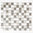 Mosaiktafel Homestile Quadrat mix weiß/grau/anthrazit matt 33x30 cm
