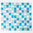 Mosaiktafel Homestile Quadrat mix blau glänzend 33x30 cm