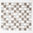 Mosaiktafel Homestile Quadrat mix grau/weiß glänzend 33x30 cm